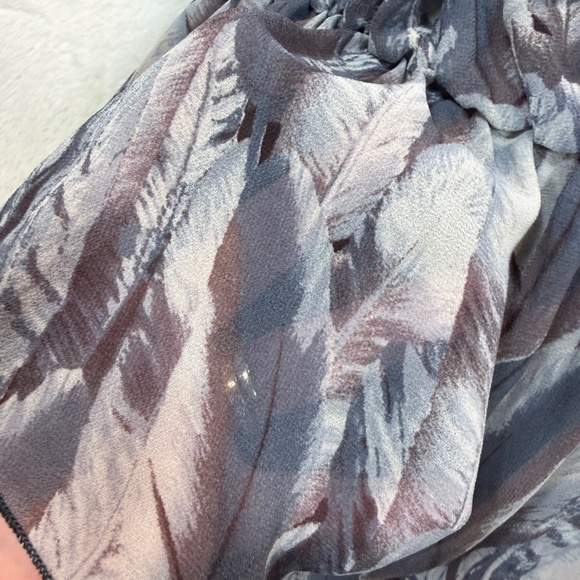 Candy Couture Strapless Blouse Womens Size XL Gray Chiffon Fairy Goth Whisigoth - Picture 2 of 8